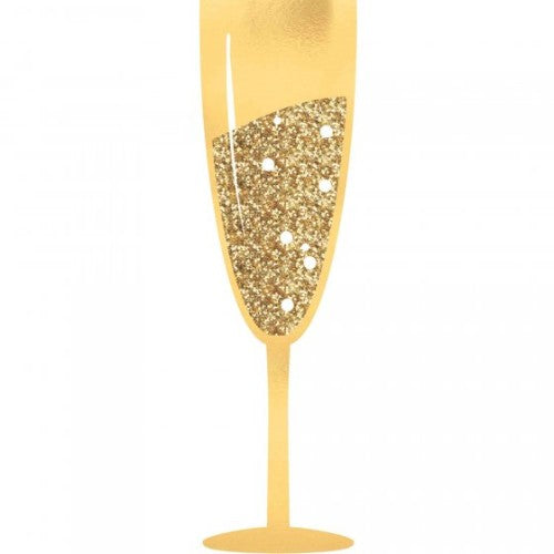 Oversized jumbo champagne glasses, 15.2 x 54.6cm, perfect for festive photo props and celebrations, pack of 2.