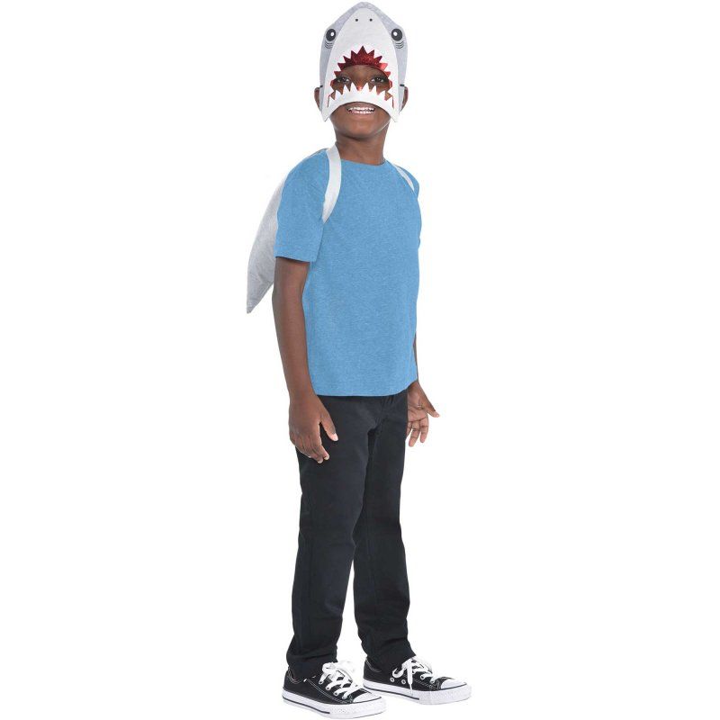 Vibrant Shark Accessory Kit with mask and fins, perfect for kids and adults for snorkeling and aquatic adventures.
