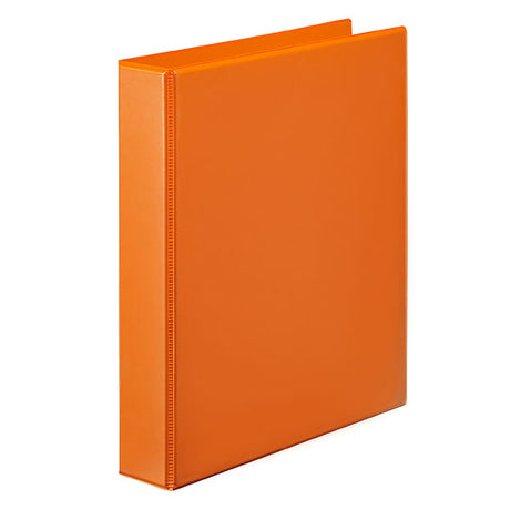 Marbig C/View Insert Binder A4 38mm pack of 12 in vibrant colors, featuring a clear overlay and eco-friendly materials.