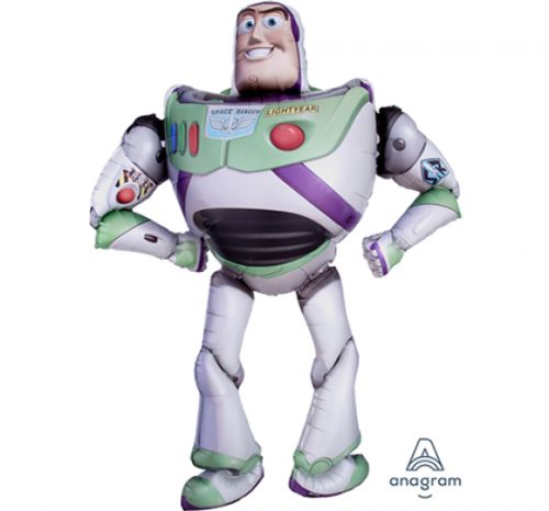 Airwalker balloon of Buzz Lightyear from Toy Story 4, 111cm x 157cm, perfect for parties and room decor.