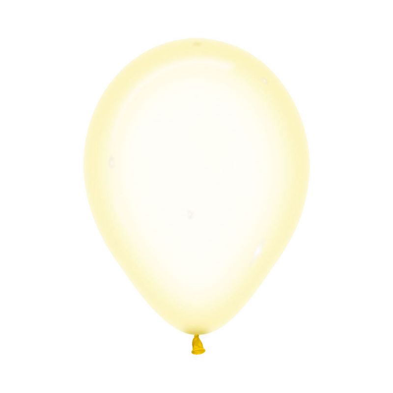 Balloon 30cm Crystal Pastel Yellow 321   (Pack of 100)