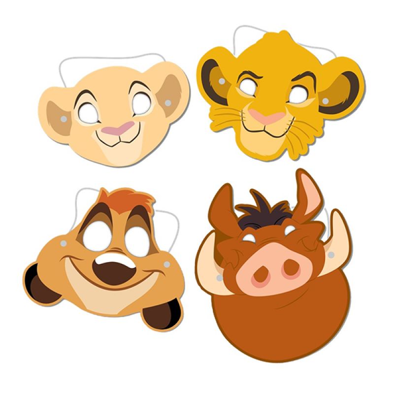 Lion King Paper Masks  (Pack of 8)
