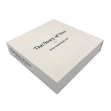Elegant small drymount photo album with a natural cloth cover, embossed "The Story of You," perfect for preserving memories.