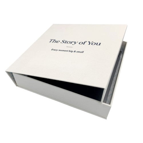 Large coffee-table style photo album with a natural cloth cover, featuring 60 replaceable black pages for preserving memories.