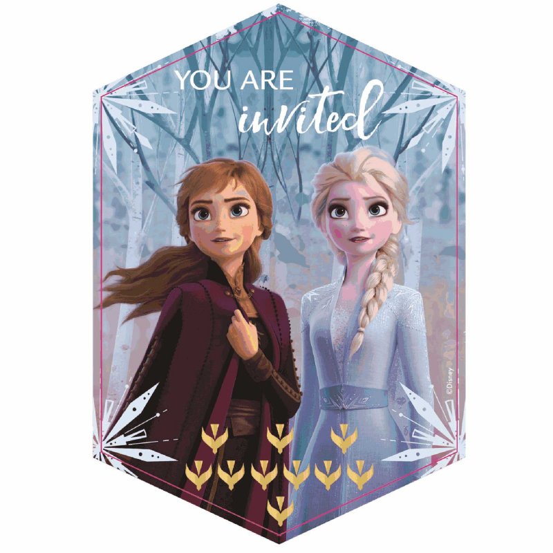 Frozen 2 Invitations (Pack Of 8)