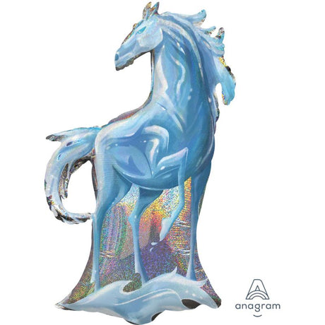 SuperShape holographic Frozen 2 Nokk balloon, 58cm x 96cm, perfect for enchanting birthday parties and celebrations.