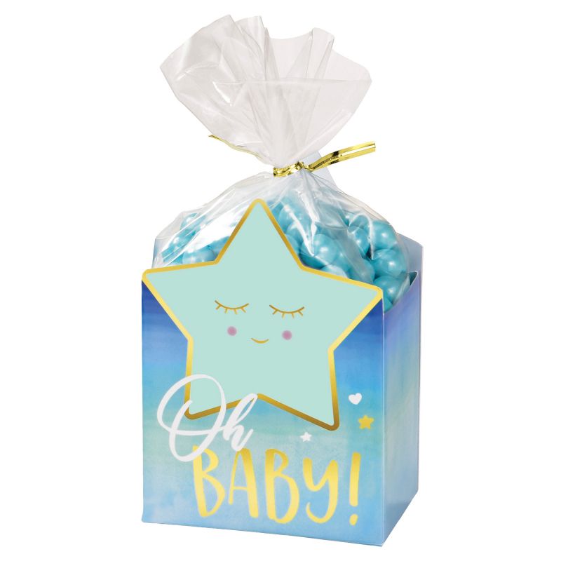 Oh Baby Boy Favor Box Kit - (Pack of 8)