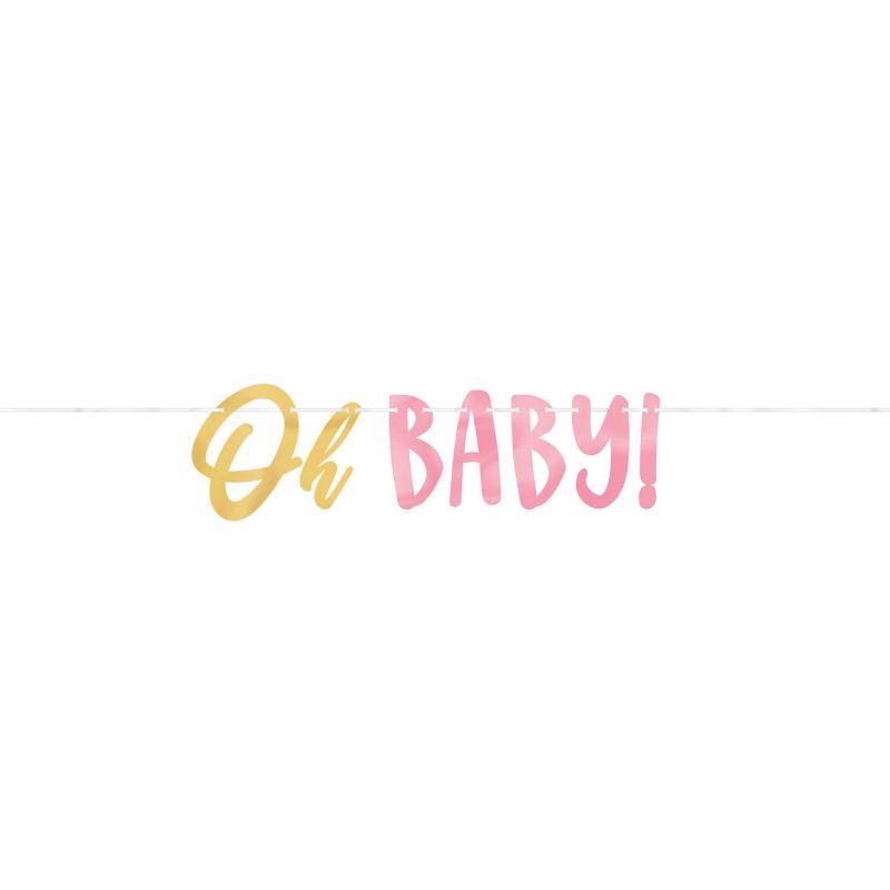 Oh Baby Girl Letter Banner