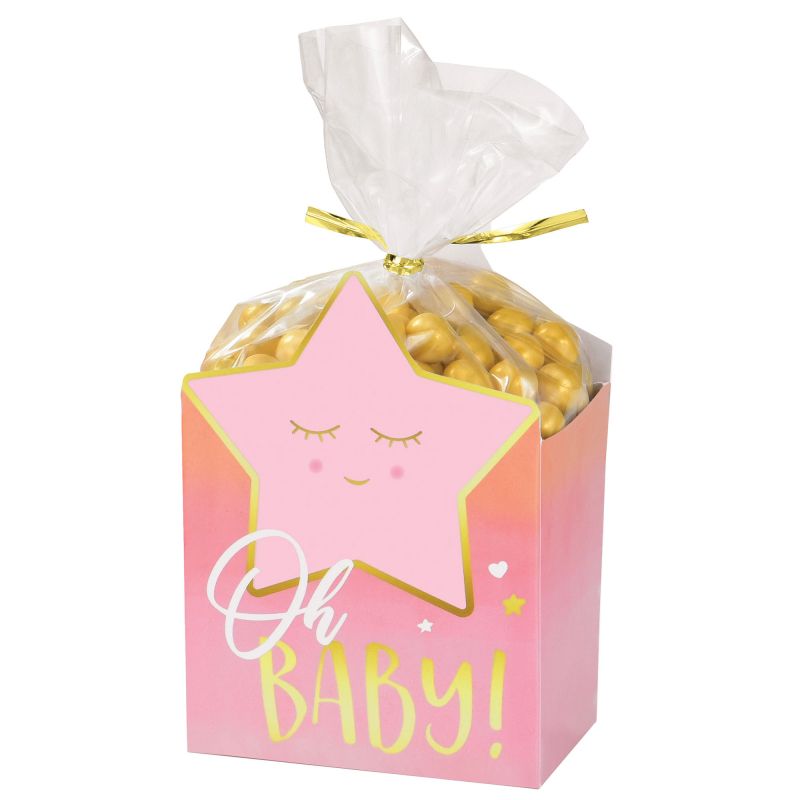 Oh Baby Girl Favor Box Kit - (Pack of 8)