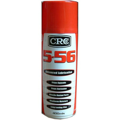 CRC Penetrating Oil 5.56 in a 400 ml spray can, designed for lubrication and rust prevention in automotive and industrial use.