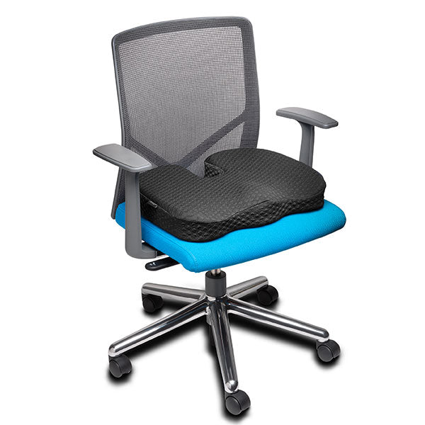 Kensington Premium Cool Gel Seat Cushion featuring cooling gel, ergonomic design, and anti-slip backing for ultimate comfort.