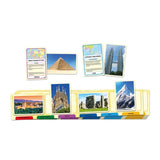 Board game featuring global wonders, ideal for 2-6 players to explore geography and cultures with fun illustrations.