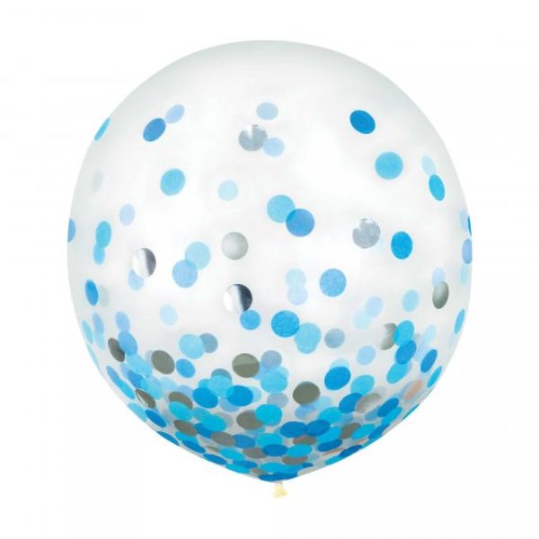 Vibrant 60cm multi-coloured latex balloons with confetti, perfect for enhancing celebrations and creating memorable decor.