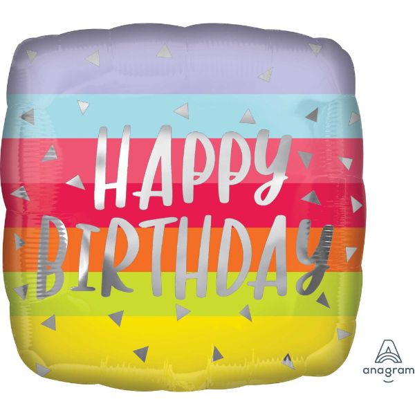 Bright and bold 45cm birthday balloon, self-sealing foil, perfect for festive party decor and celebrations.