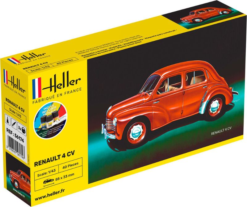 Heller: Starter Kit Renault 4 Cv 1:43 Scale