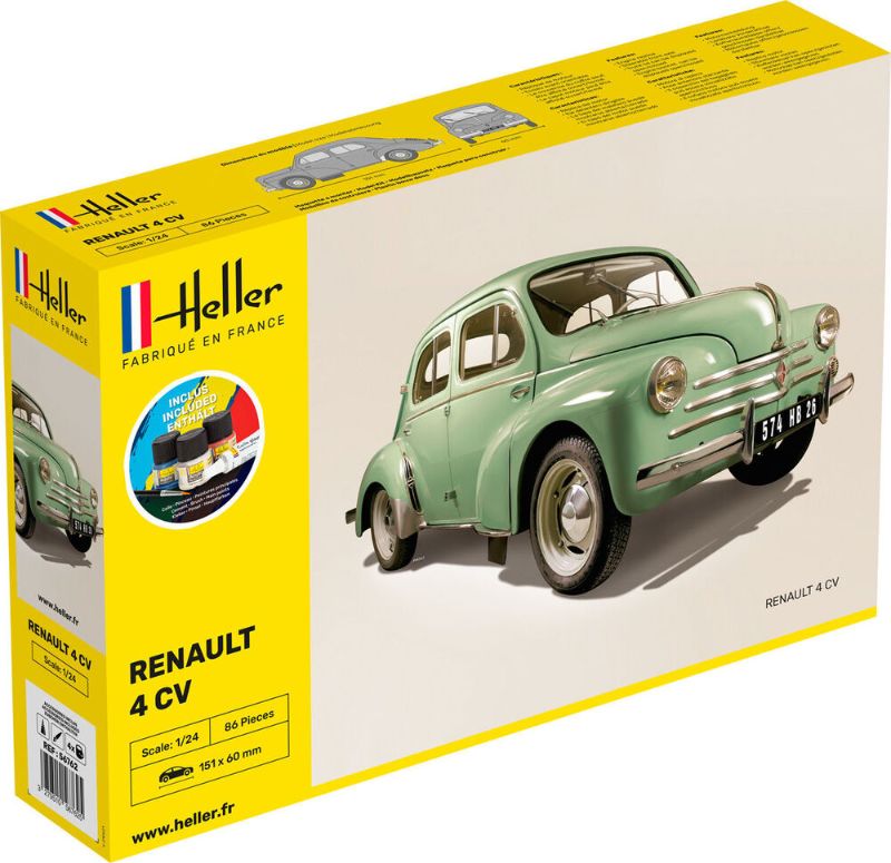 Heller: Starter Kit Renault 4 Cv 1:43 Scale
