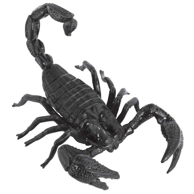 Realistic 20cm plastic giant scorpion prop for Halloween, themed events, and spooky decorations.