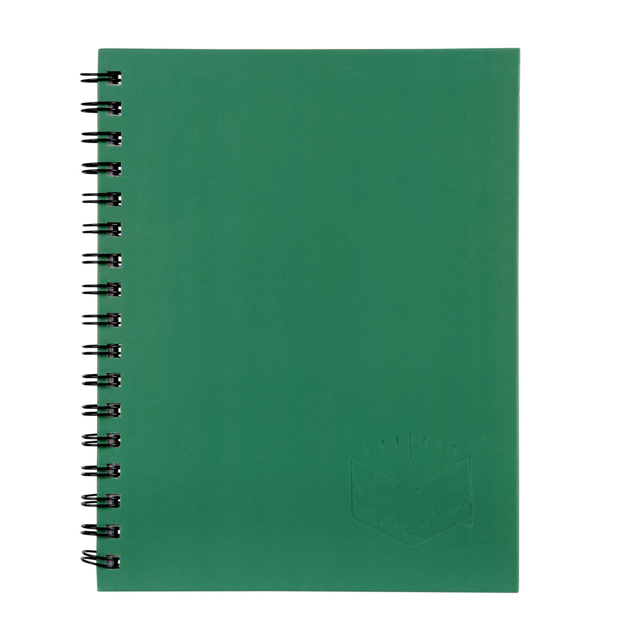 SPIRAX 511 hard cover notebook in green, 200 pages, 7mm ruled lines, sturdy binding, with a 4-year calendar.