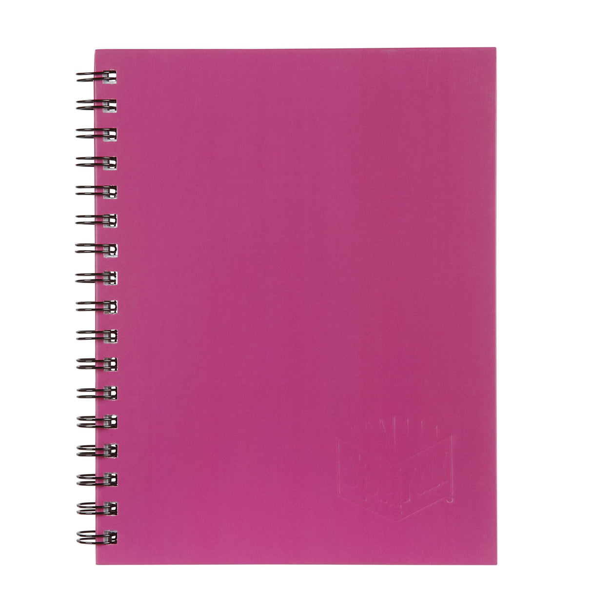 SPIRAX 511 Hard Cover Book in pink, 200 pages, 7mm ruled lines, durable cover, perfect for note-taking and journaling.