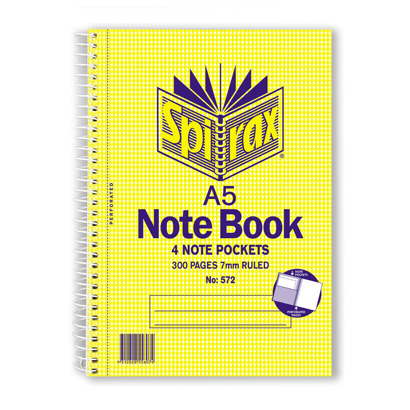 Spirax 572 3 Subject Notebook