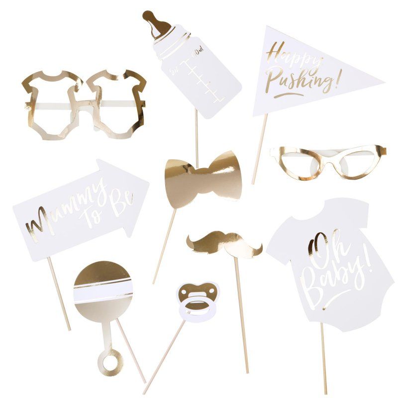 Photo Booth Props - Oh Baby - Pack of 10
