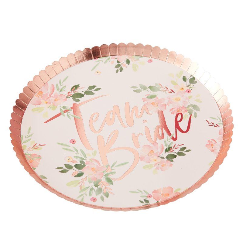 Paper Plates - Floral Hen Party (24cm) - Pack of 8