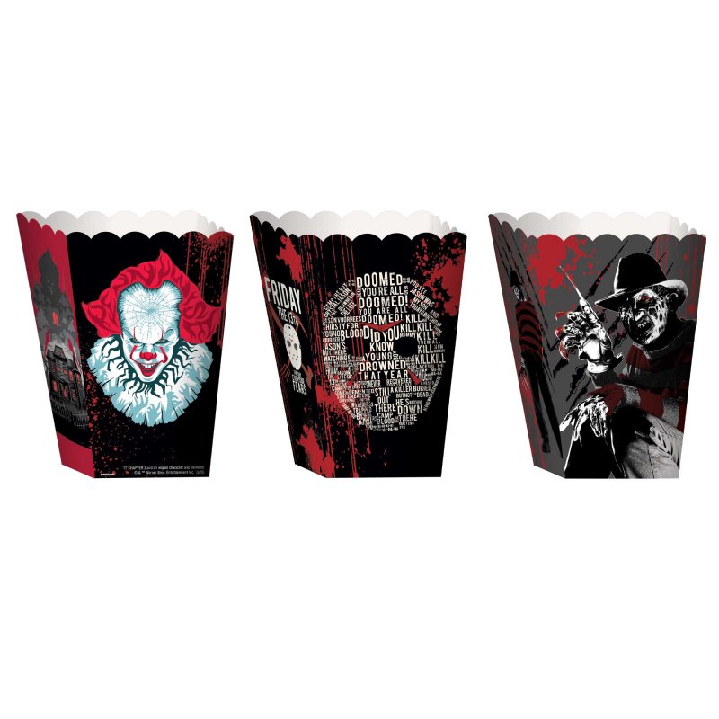 Popcorn Boxes - Mixed Warner Bros Horror (Assorted) (Pack of 8)