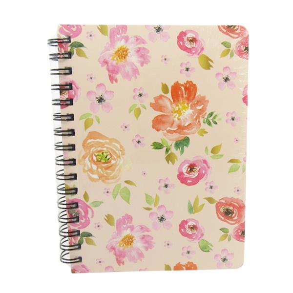 Notebook Floral Pale Pink
