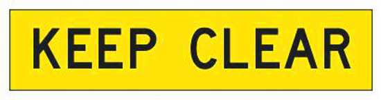 High-visibility yellow barricade tape allowing clear demarcation of hazardous areas with bold 'Keep Clear' message.