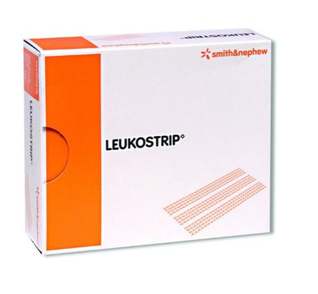 Omnistrip Skin Closure Strips (3 x 76mm) in a card of 5, hypoallergenic, flexible, and strong for effective wound care.