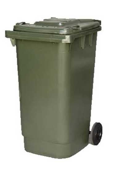 120L Wheelie Bin in various colors, durable design for waste management at home or business, dimensions 480 x 540 x 950mm.