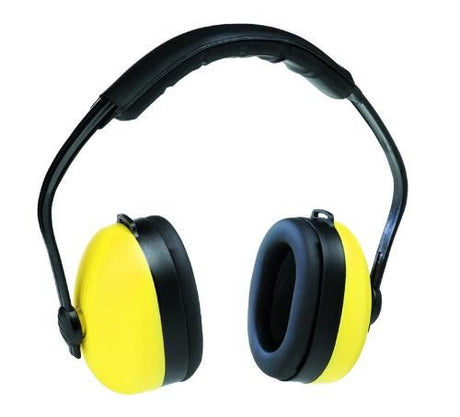Prosafe Basic Earmuffs with durable headband, soft cushion, and adjustable fit for optimal hearing protection and comfort.