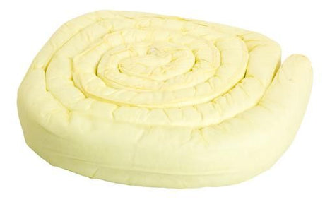 Prosafe Chemical Sorbent Pads in vibrant yellow, measuring 7.6cm x 3.6m, absorb 7.5L for effective liquid spill management.