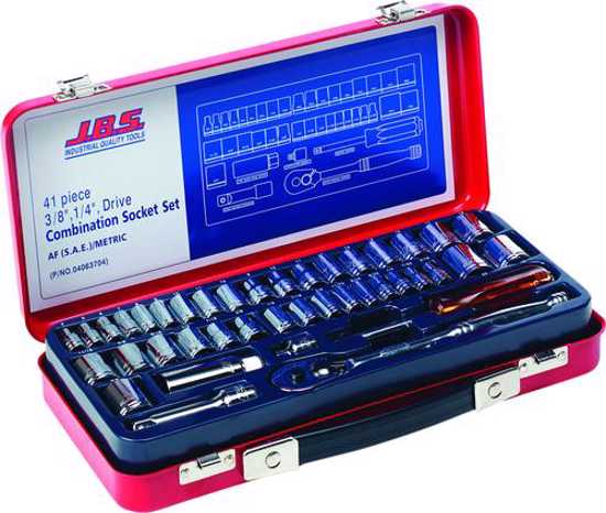 JBS Socket set 1/4" & 3/8" drive AF/Metric 41 pce (Each)