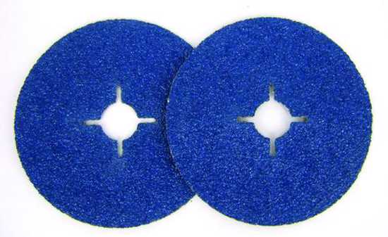 115 x 22mm Norzon Fibre Disc F827, designed for efficient metal sanding with zirconia alumina grain for cool cutting and durability.