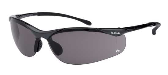 Bolle Contour Safety Glasses, Smoke Lens - Pair