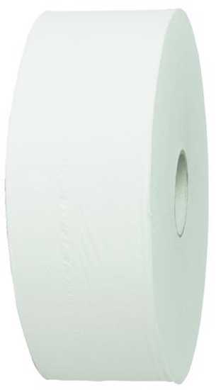 Tork 2-ply jumbo toilet paper roll, 360 metres long, eco-friendly, 6-pack for busy washrooms with stub roll feature.