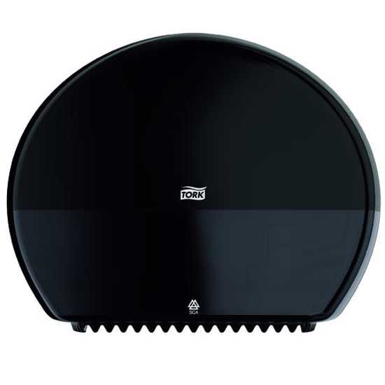 Tork T2 Mini Jumbo Toilet Paper Dispenser Black - Each