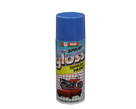 Spray Paint in Gloss Designer Blue - 400ml, ideal for DIY projects with fast-drying, UV-stable, and durable finish.