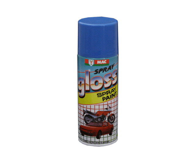 Spray Paint in Gloss Designer Blue - 400ml, ideal for DIY projects with fast-drying, UV-stable, and durable finish.