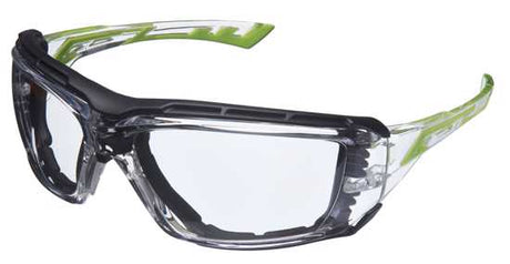 Prosafe Snipe EVA Seal Clear safety eyewear with foam seal, anti-fog coating, and indirect venting for optimal comfort and protection.