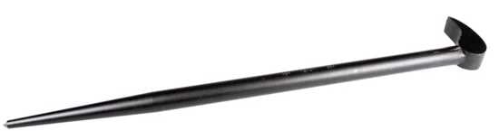 Mayhew Lady Foot Pry Bar, 300mm, solid steel, pointed tip, curved chisel end, enhanced leverage for automotive and engineering tasks.