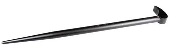 Mayhew Lady Foot Pry Bar, 525mm, solid steel with pointed end and offset chisel for precision and leverage in automotive tasks.