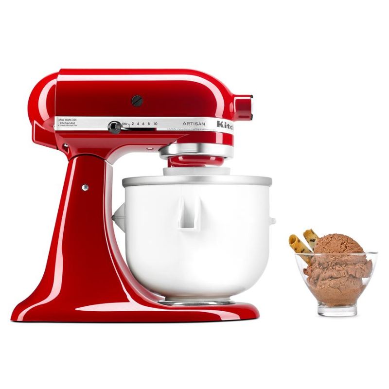 KitchenAid - Ice Cream Bowl Maker Attachment for Stand Mixer (KICA0WH)