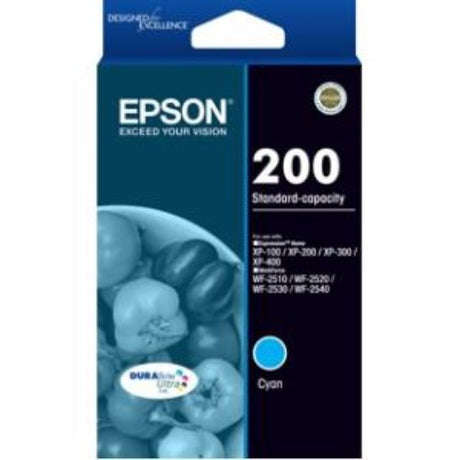 Cyan DURABrite Ultra ink cartridge for vibrant, sharp prints; water and fade-resistant, ideal for documents and photos.