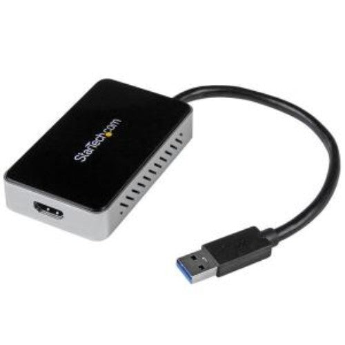 USB 3.0 to HDMI adapter enables high-definition video and multi-monitor setups, with a built-in 1-Port USB hub for convenience.