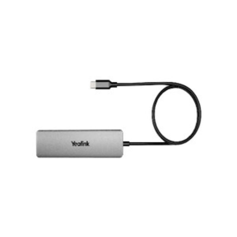 Yealink BYOD cable hub with 1.5m USB-Cable USB-A to USB-C adapter. Power adapte