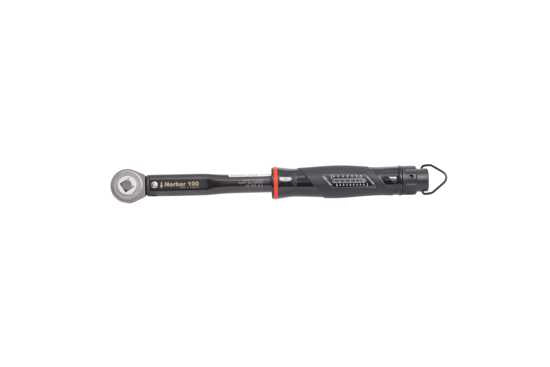 NorTorque 100Nm Torque Wrench for precision torque settings, featuring fingertip adjustment, hanger for storage, and ISO certified.