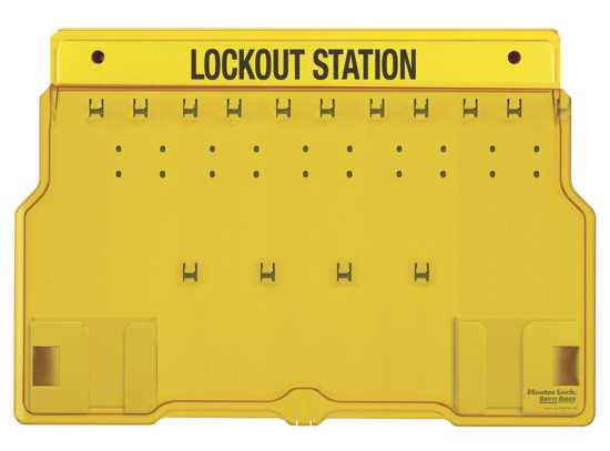 Master Lock 1483B Covered Lockout Station-Wall Mounted-10 Locks Capacity (Each)