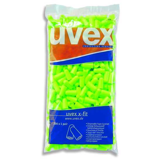 uvex X-Fit - Uncorded Earplugs Refill - Class 5-Box of 200 pair (Each)